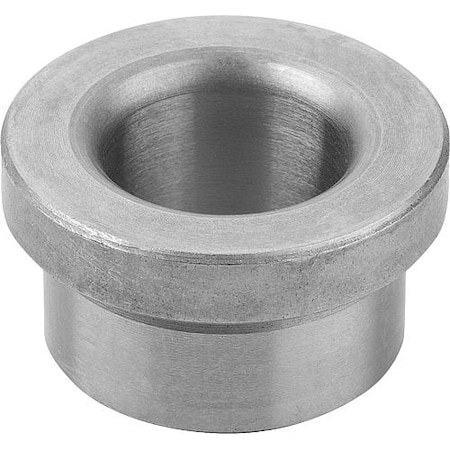 KIPP Drill bushing, DIN 172 Mild steel. Rounded top. IDxODxH: 9.6x15x12 mm K1022.A0960X12